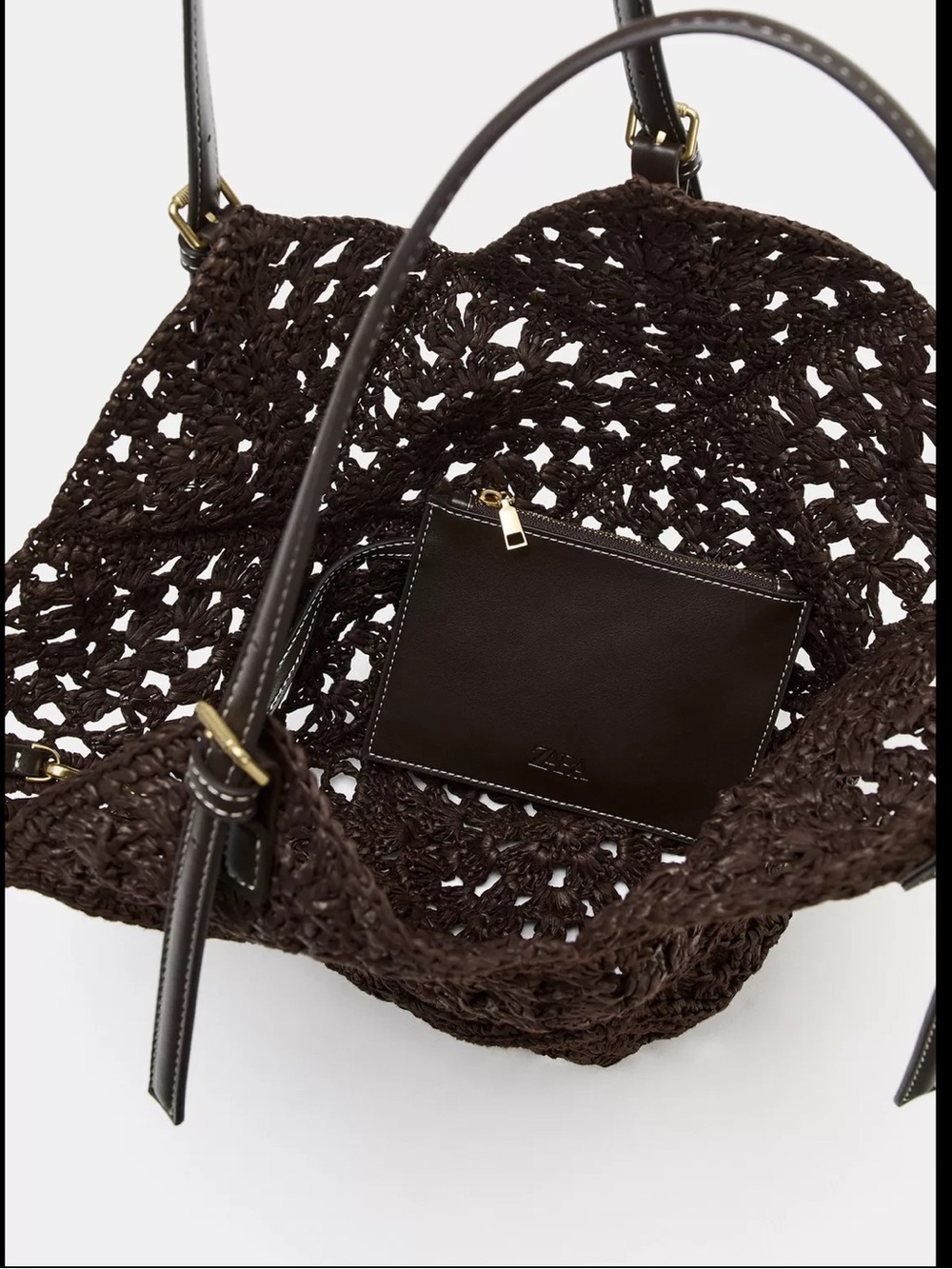 ZARA Woven Bag NWT - Picture 6 of 7